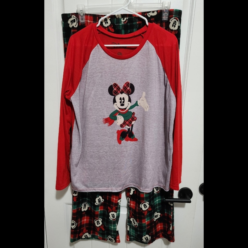 Disney family pajamas womens Minnie Mouse size XL set